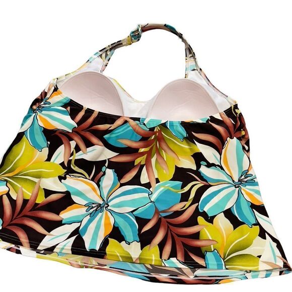 Silhouette Solutions Tankini Top Sz 16W - Picture 9 of 15